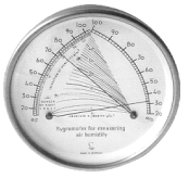 Conservation Support Systems - Mechanical Thermometer & Hygrometer